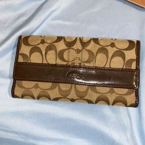 Coach patterned wallet